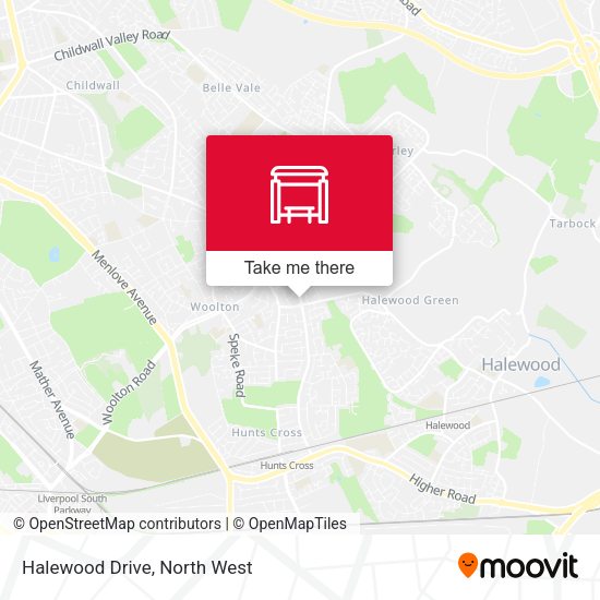Halewood Drive map