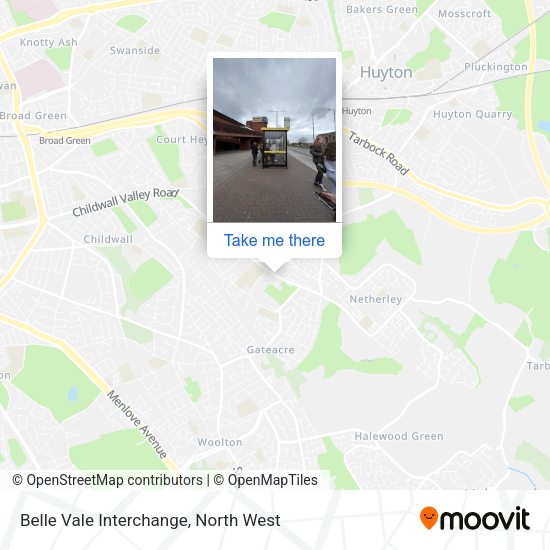 Belle Vale Interchange map