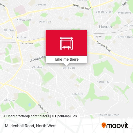 Mildenhall Road map