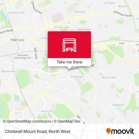 Childwall Mount Road map
