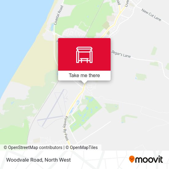 Woodvale Road map