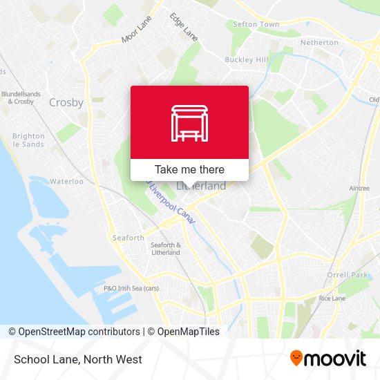 School Lane map
