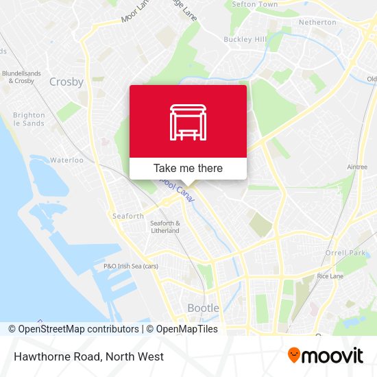 Hawthorne Road map