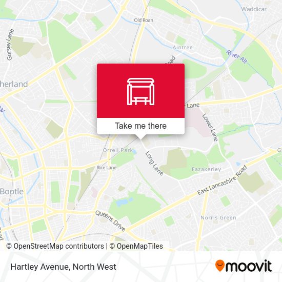 Hartley Avenue map