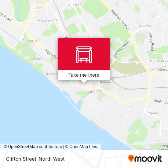 Clifton Street map