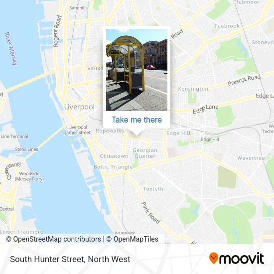 South Hunter Street map