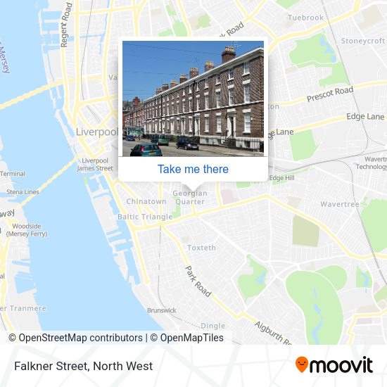 Falkner Street map