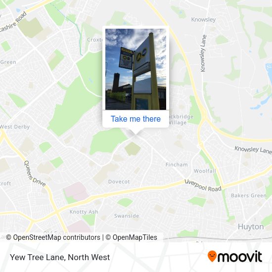 Yew Tree Lane map