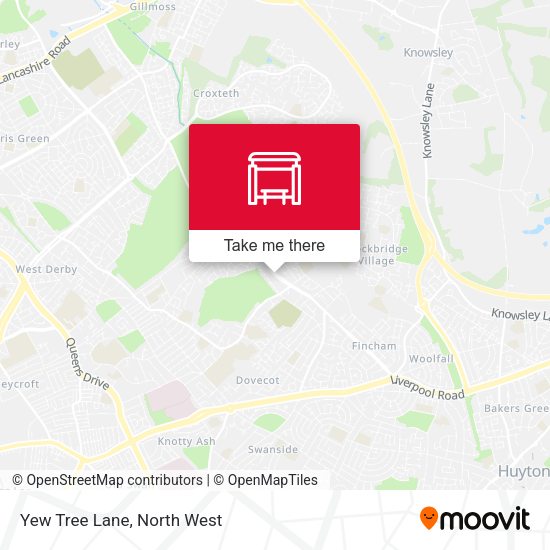 Yew Tree Lane map