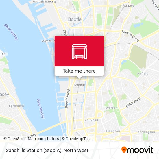 Sandhills Station (Stop A) map