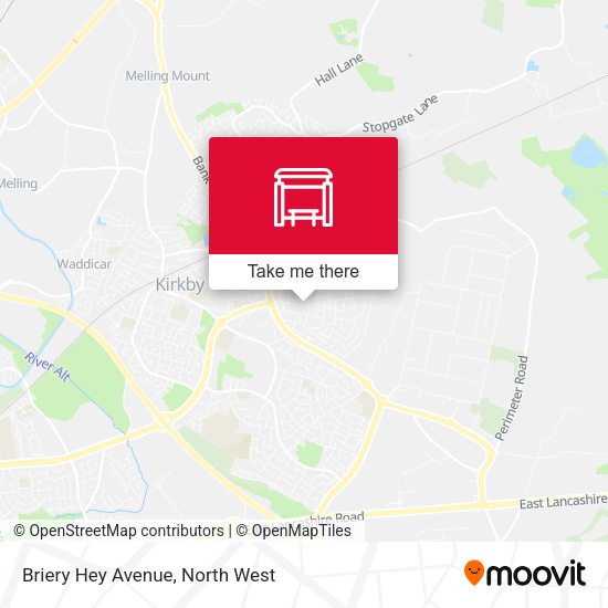 Briery Hey Avenue map