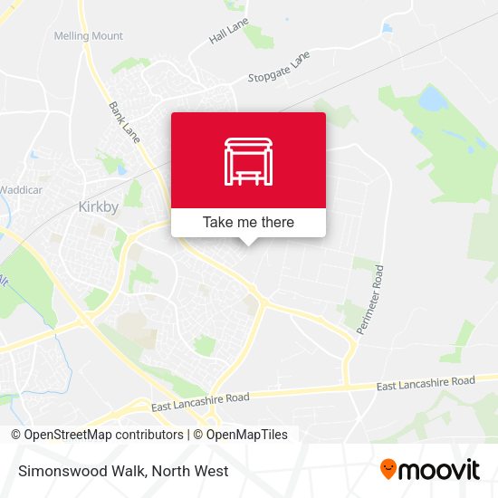 Simonswood Walk map