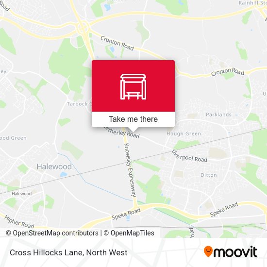 Cross Hillocks Lane map