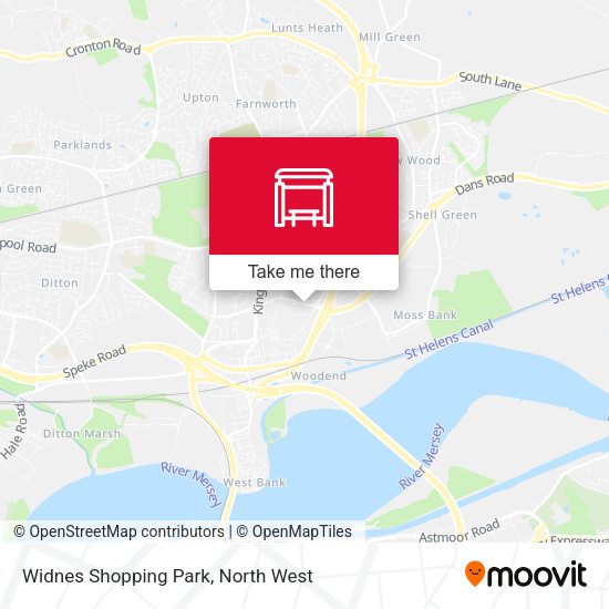 Widnes Shopping Park map