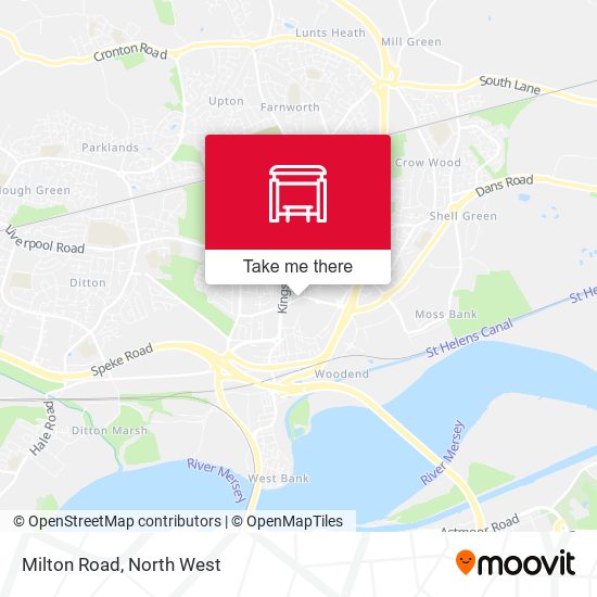 Milton Road map