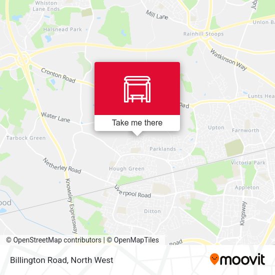 Billington Road map