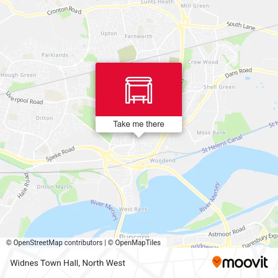 Widnes Town Hall map