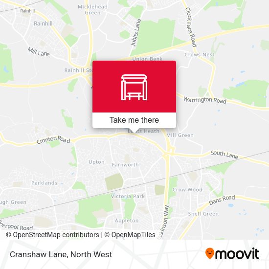 Cranshaw Lane map