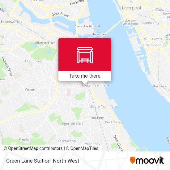 Green Lane Station map