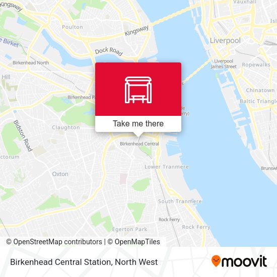Birkenhead Central Station map