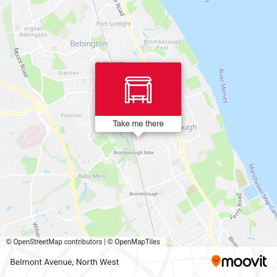 Belmont Avenue map