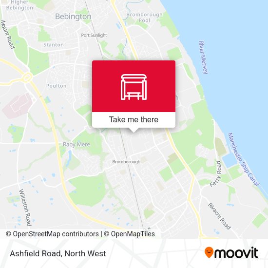 Ashfield Road map