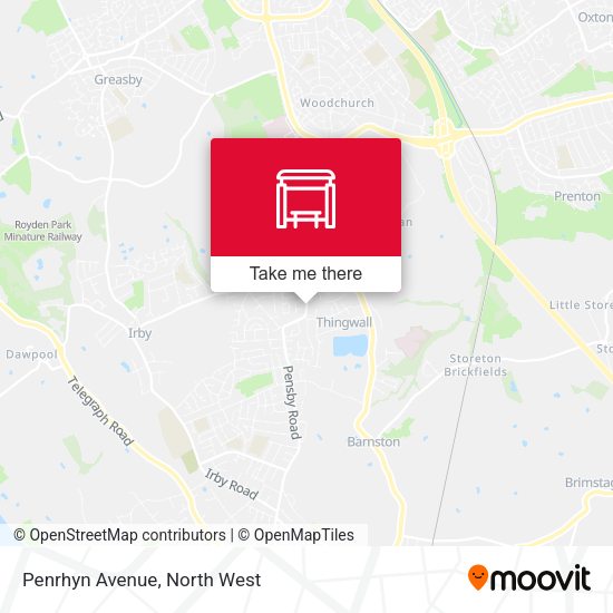 Penrhyn Avenue map