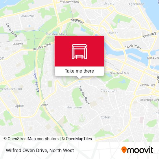 Wilfred Owen Drive map