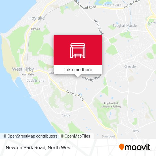Newton Park Road map