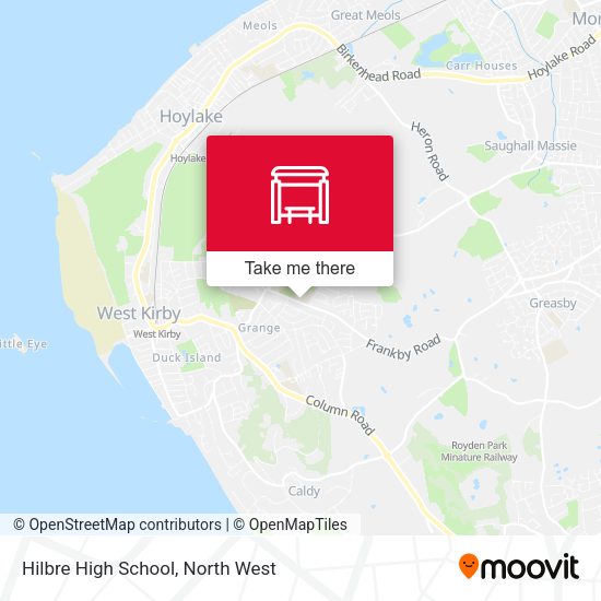 Hilbre High School map