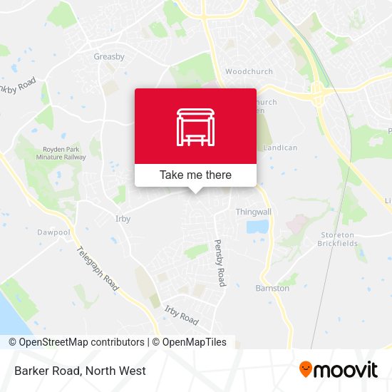 Barker Road map