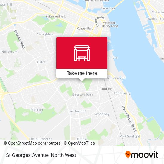 St Georges Avenue map