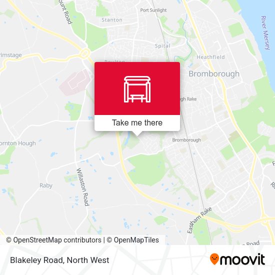 Blakeley Road map