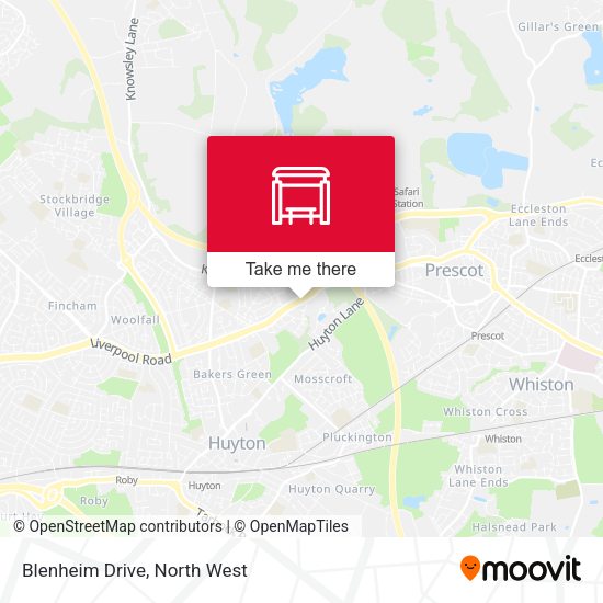 Blenheim Drive map