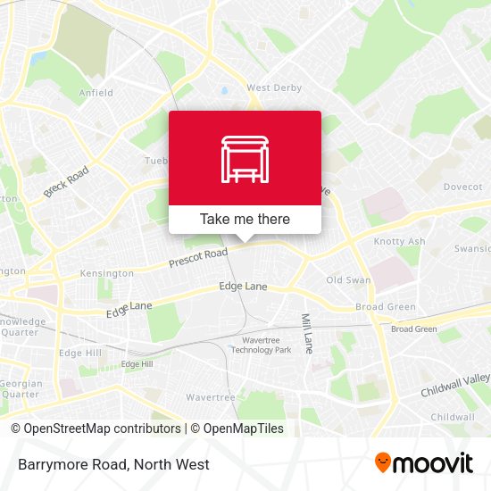 Barrymore Road map