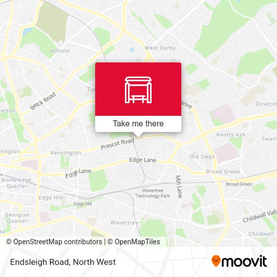 Endsleigh Road map