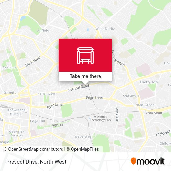 Prescot Drive map