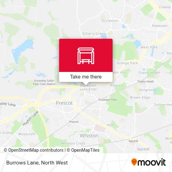 Burrows Lane map