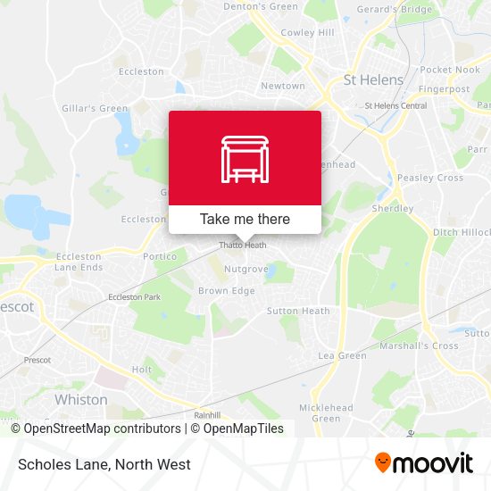 Scholes Lane map