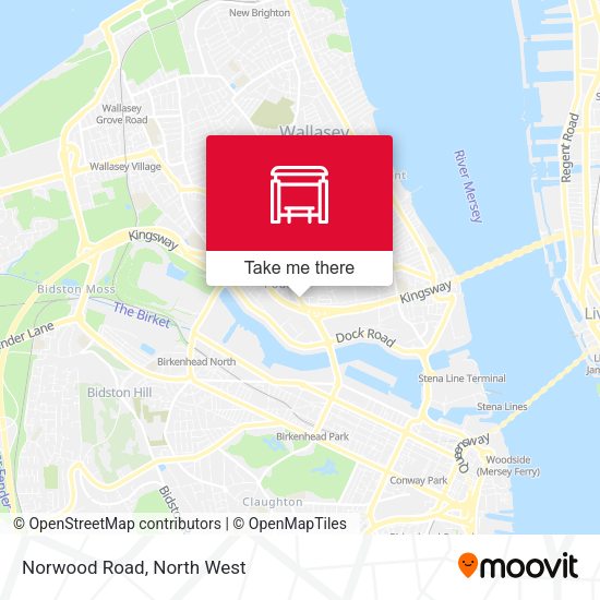 Norwood Road map