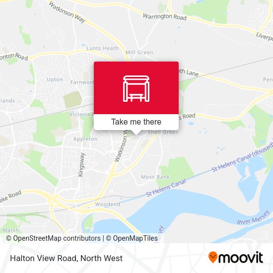 Halton View Road map