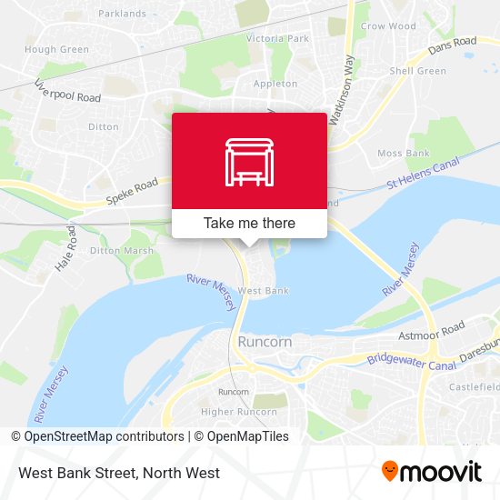 West Bank Street map