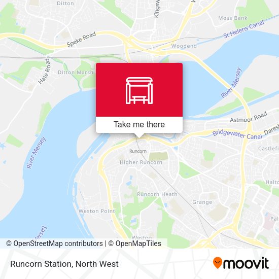 Runcorn Station map