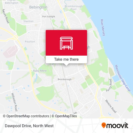 Dawpool Drive map