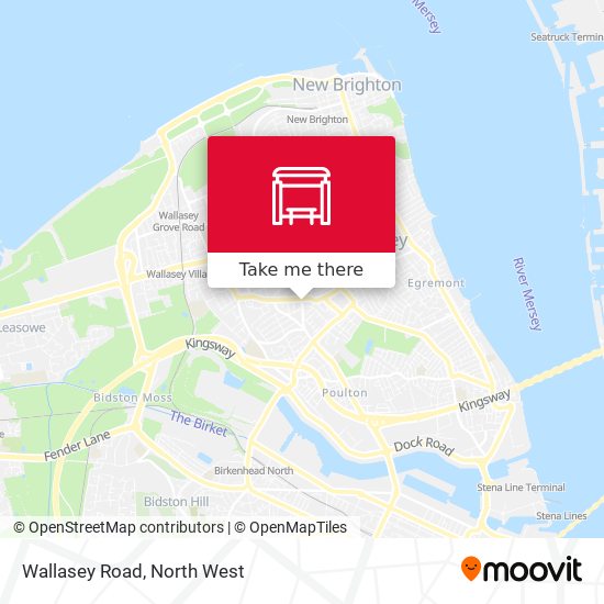 Wallasey Road map