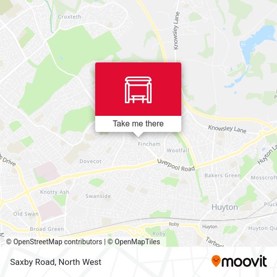 Saxby Road map