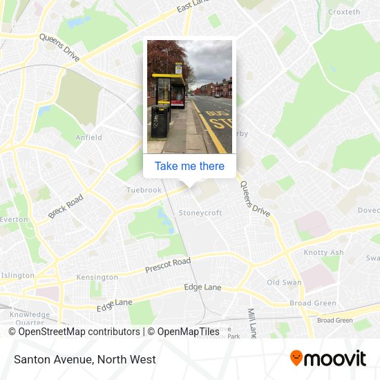 Santon Avenue map