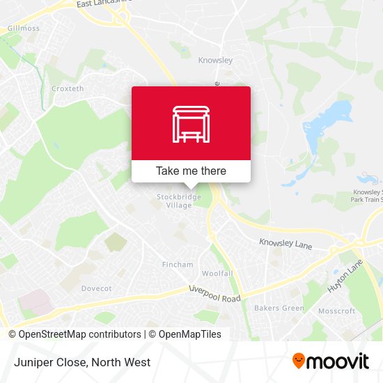 Juniper Close map