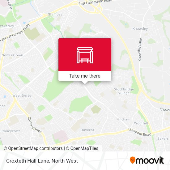 Croxteth Hall Lane map