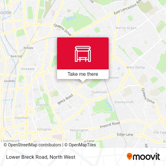 Lower Breck Road map